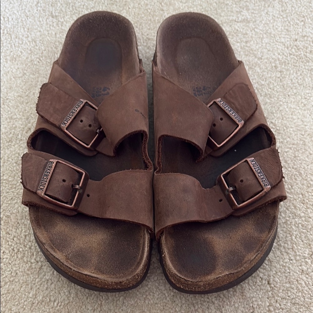 Birkenstock Arizona Brown Leather Sandals
